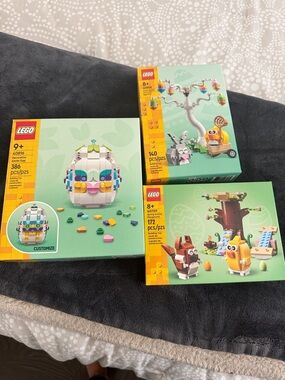 LEGO NWT unopened Easter Spring Animal & Egg Building sets 50816, 50808, 40709